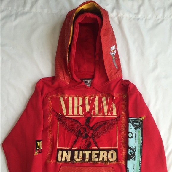 Kurt Cobain Nirvana Snakeskin Hoodie - Picture 4 of 16